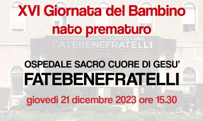 XVI Giornata del Bambino nato prematuro