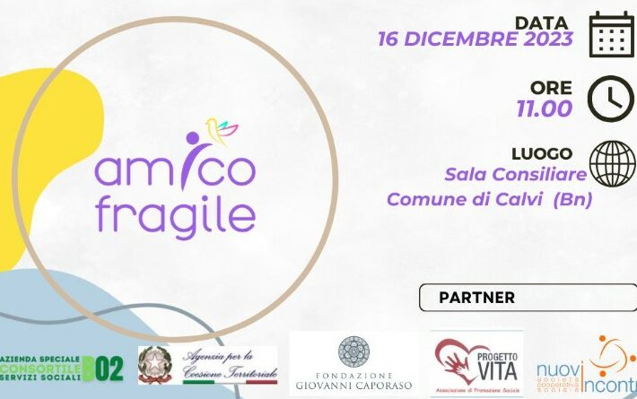 Presentazione progetto ‘Amico Fragile’