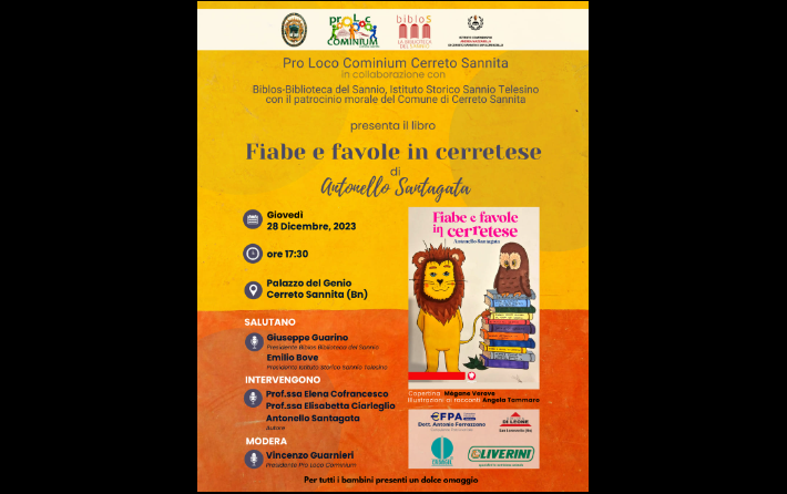 Presentazione libro “Fiabe e Favole in Cerretese”