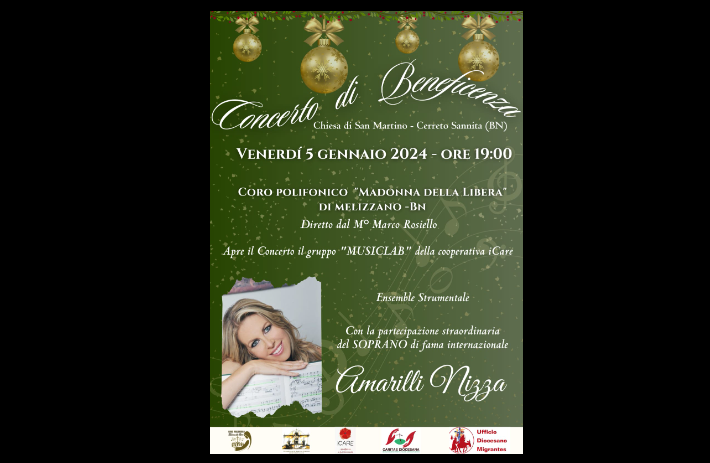 Concerto di beneficenza con il soprano Amarilli Nizza