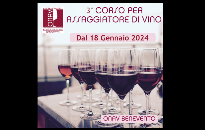 Al via Corso per Assaggiatore di Vino