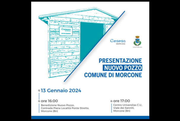 Presentazione nuovo pozzo a Morcone