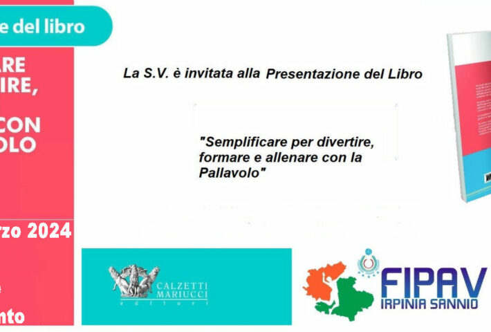 Presentazione libro “Semplificare per…Divertire, formare e allenare con la Pallavolo”