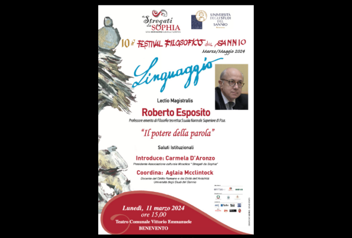 Lectio Magistralis del prof. Roberto Esposito