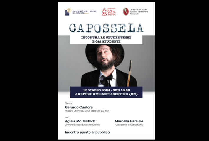 Vinicio Capossela incontra gli studenti dell’Unisannio