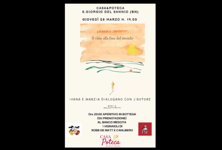 Presentazione libro “Il vino alla fine del mondo” e aperitivo