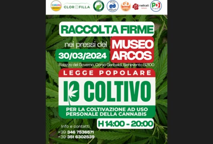 Raccolta Firme a Benevento per la Proposta di Legge “Io Coltivo!”