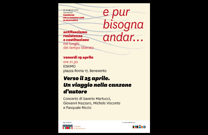 Concerto “Verso il 25 aprile. Un viaggio nella canzone d’autore”