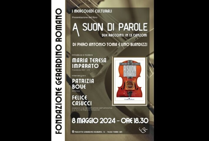 Presentazione libro “A suon di parole. Due racconti in 13 canzoni”