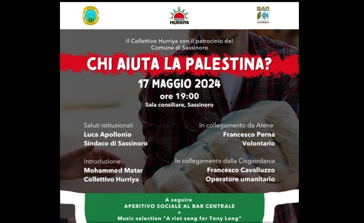 Evento ‘Chi aiuta la Palestina?’