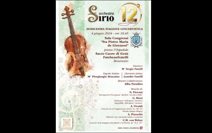 Concerto dell’Orchestra Sirio