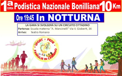 Gara podistica “Sport, Fede e Famiglie in cammino”