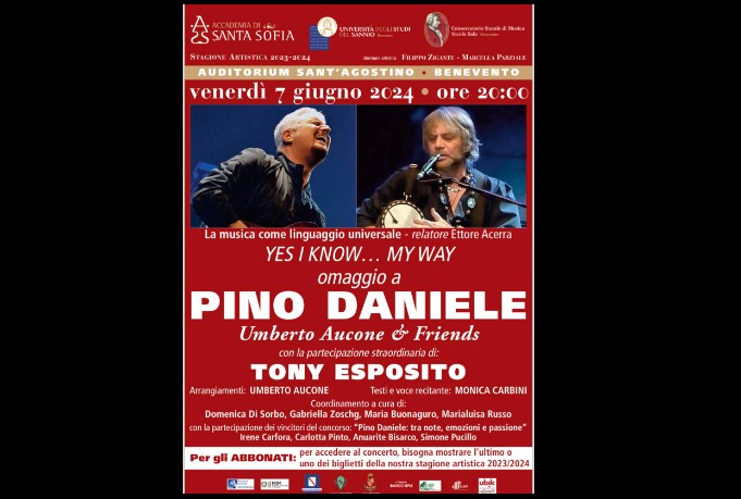 “Yes I know…my way”: concerto omaggio a Pino Daniele