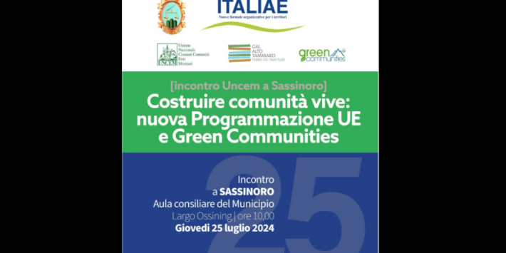 ‘Costruire comunità vive: nuova programmazione Ue e Green communities’