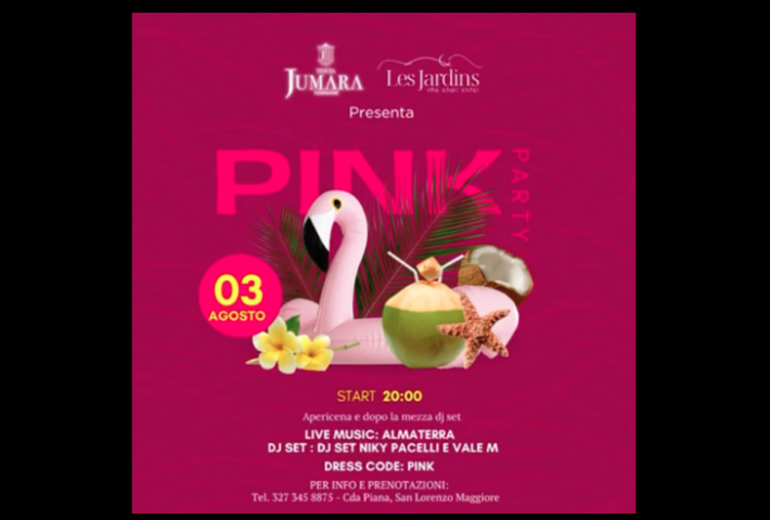 Pink Party alla ‘Jumara’ con la musica degli ‘Almaterra’