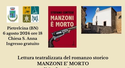 Lettura teatralizzata del libro ‘Manzoni è morto’