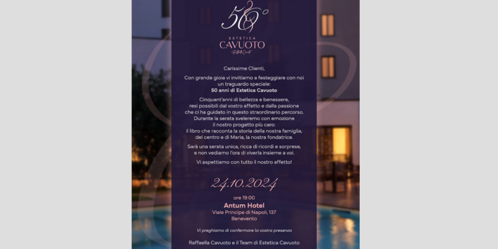 50° anniversario di Estetica Cavuoto