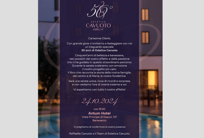 50° anniversario di Estetica Cavuoto