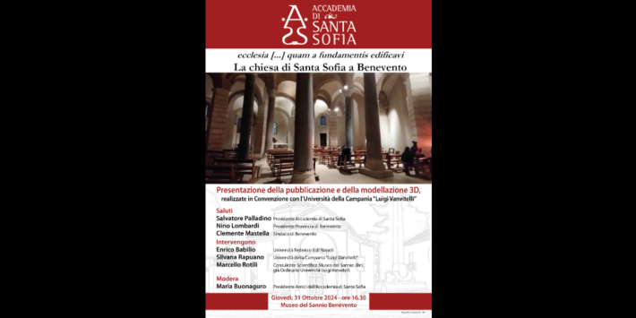 Pubblicazione e modellazione 3D «La Chiesa di Santa Sofia a Benevento»