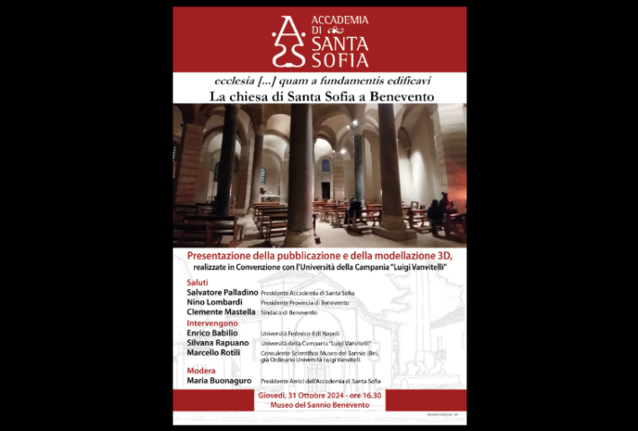 Pubblicazione e modellazione 3D «La Chiesa di Santa Sofia a Benevento»