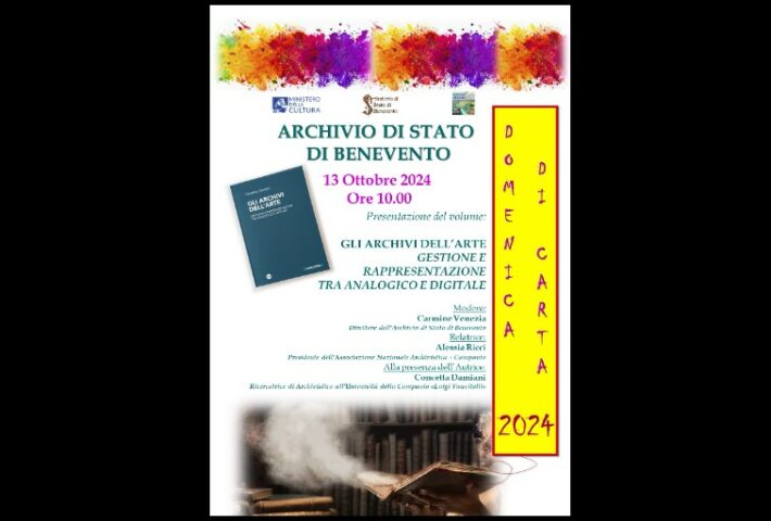 Presentazione “Gli archivi dell’arte. Gestione e rappresentazione tra analogico e digitale”