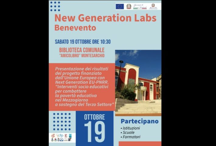 Presentazione risultati progetto dell’ambito B3 “New Generation Labs”