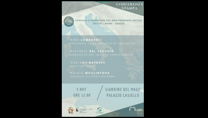 Presentazione rassegna “Avventure e passioni del Mediterraneo. Egitto – Roma – Grecia”