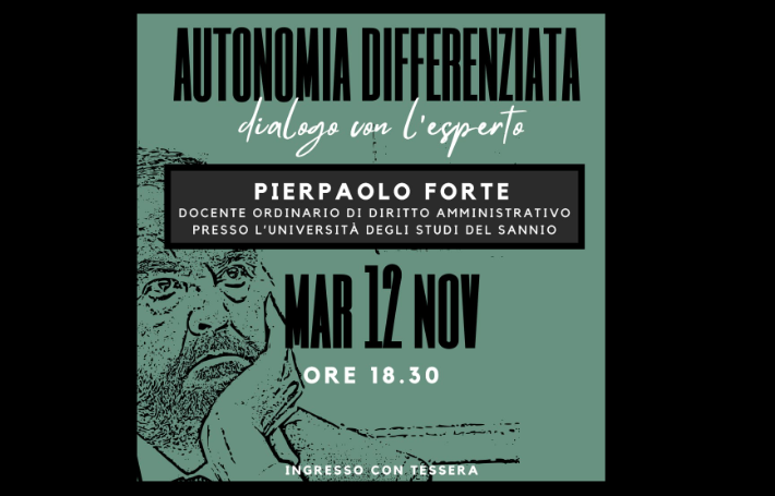 Autonomia Differenziata: dialogo l’esperto Pierpaolo Forte