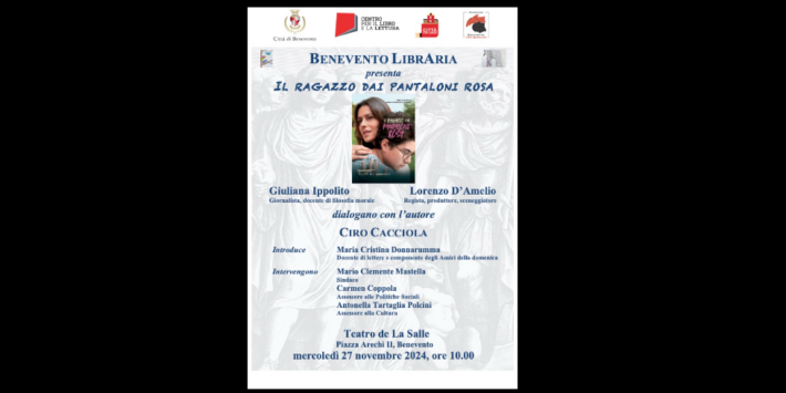 Presentazione libro “Il Ragazzo dai Pantaloni Rosa”