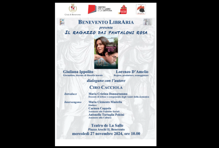 Presentazione libro “Il Ragazzo dai Pantaloni Rosa”
