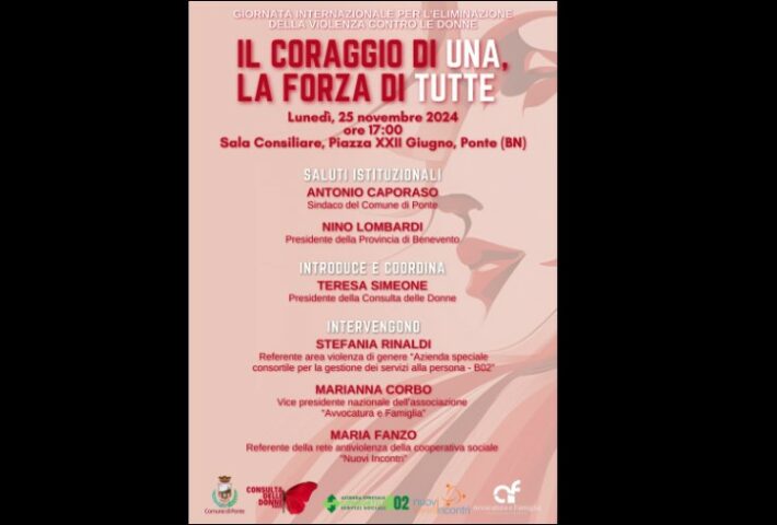 “Il coraggio di una, la forza di tutte”