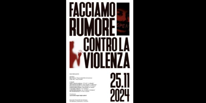 Facciamo rumore contro la violenza