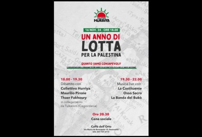 “Un anno di lotta per la Palestina. Quanto siamo consapevoli?”