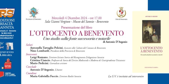 Presentazione libro “L’Ottocento a Benevento”