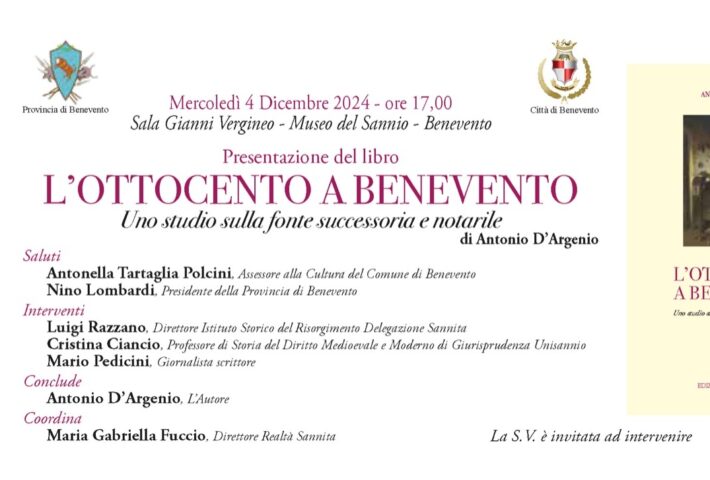 Presentazione libro “L’Ottocento a Benevento”