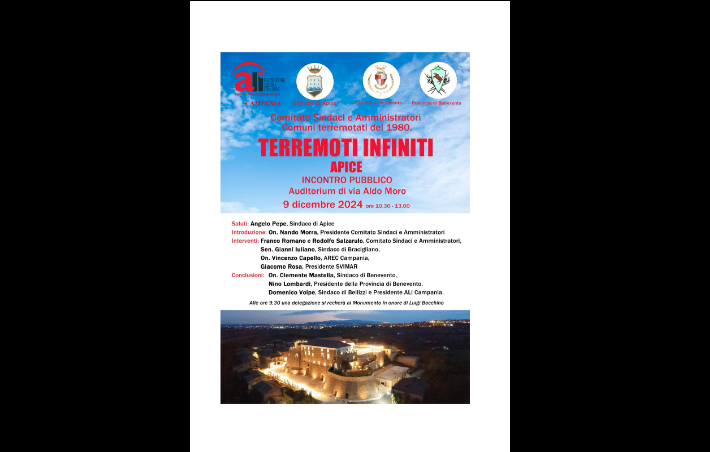 Convegno ‘Terremoti infiniti’