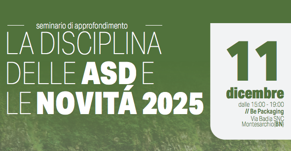 “La disciplica delle ASD e le novità 2025”