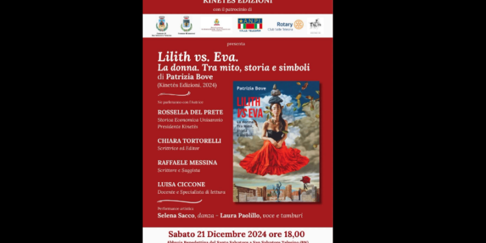 Presentazione libro “Lilith vs. Eva. La donna. Tra mito, storia e simboli”