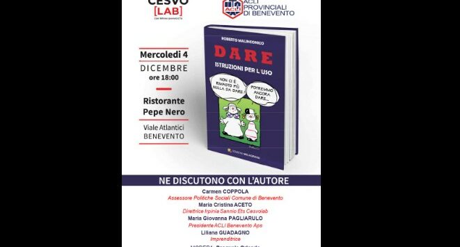 Presentazione libro “Dare: istruzioni per l’uso”