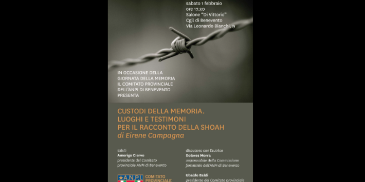 Presentazione libro “Custodi della Memoria. Luoghi e testimoni per il racconto della Shoah”