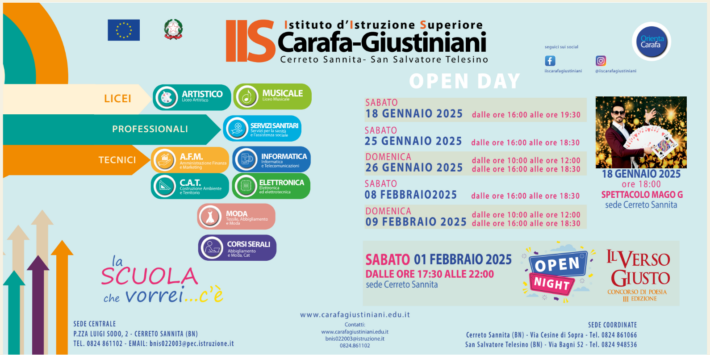 Open Night all’IIS Carafa Giustiniani