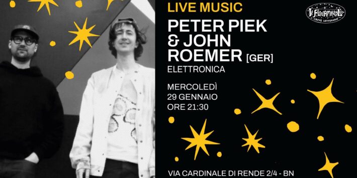 Peter Piek e John Roemer live