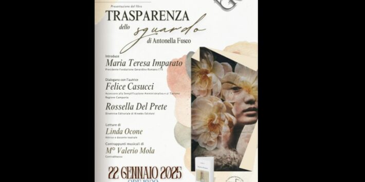 Presentazione libro poesie “Trasparenza dello sguardo”