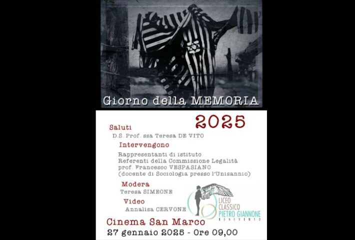 Il Liceo Classico “Pietro Giannone” celebra il Giorno della Memoria