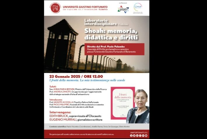 Incontro/testimonianza con Edith Bruck, sopravvissuta alla Shoah
