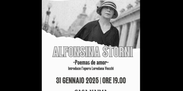 “Poemas de amor” della poetessa Alfonsina Storni