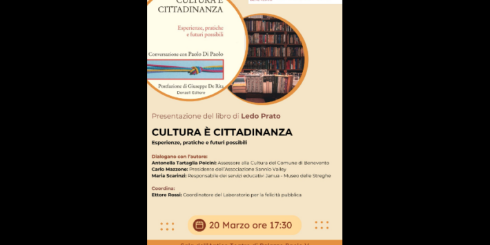 Presentazione libro “Cultura è cittadinanza. Esperienze, pratiche e futuri possibili”