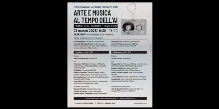 “Arte e della musica nell’era dell’Intelligenza Artificiale”