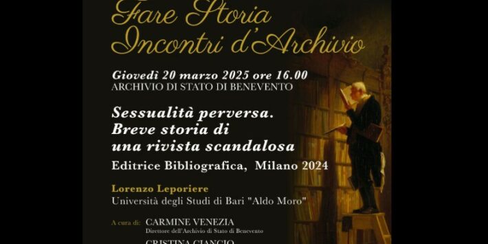 Presentazione libro ‘Sessualità perversa. Breve storia di una rivista scandalosa’