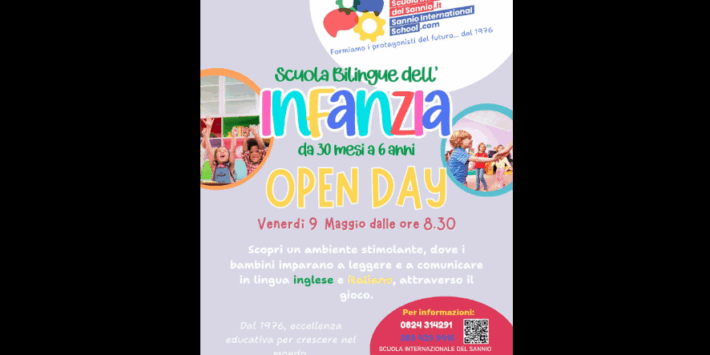 Open day di presentazione della Scuola dell’Infanzia Bilingue